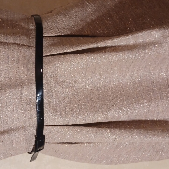 Anne Klein gold dress. No size tag, see measurements.  Great used condition. - Picture 4 of 16